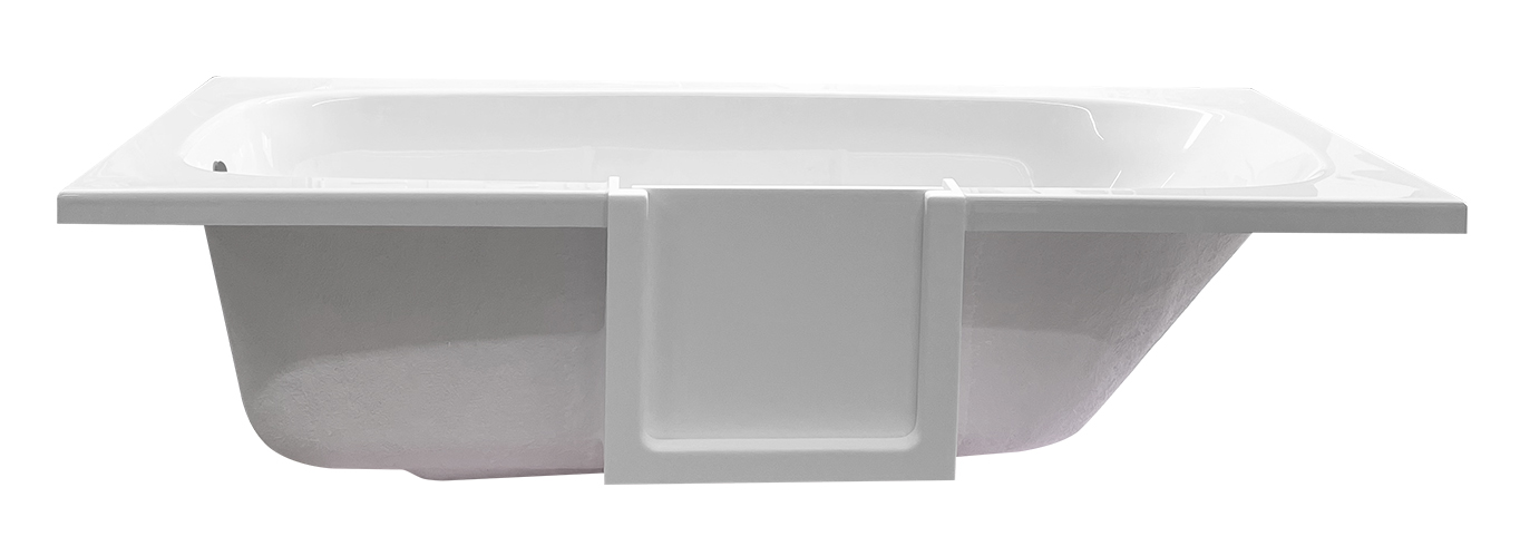 Badewanne mit passgenau integrierter Flexikala Tür