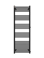 MERT Austausch Badheizkörper schwarz gerade, 600*1750 mm, Anschluss an der Seite 900 mm