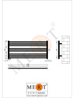 MERT Austausch Badheizkörper schwarz gerade,...