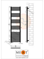 MERT Austausch Badheizkörper schwarz gerade,...
