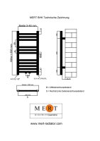 MERT Badheizkörper Chrom gerade, 300*600 mm, Mittelanschluss