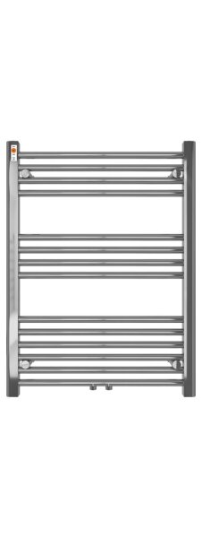 MERT Badheizkörper Chrom gerade, 600*800 mm, Mittelanschluss