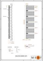 MERT Design Badheizkörper ASK, Tiefschwarz RAL 9005 matt Struktur, 400*1640 mm