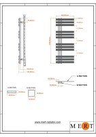 MERT Design Badheizkörper ELEN, Tiefschwarz RAL 9005 matt Struktur, 400*1000 mm