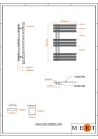 MERT Design Badheizkörper ELEN, verchromt, 500*800 mm