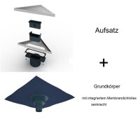 MERT Bodenablauf Design "DREIECK KARE" komplett...